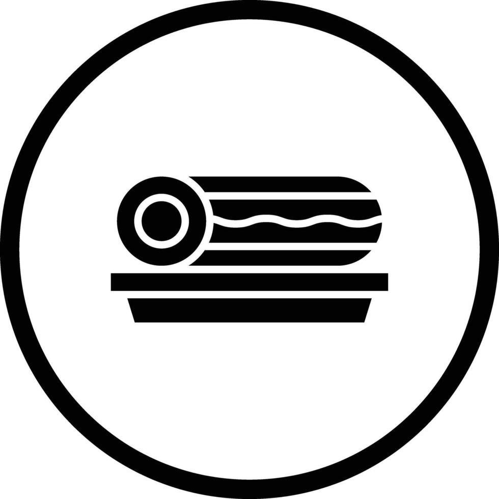 Roll cake Icon Design Illustration vector