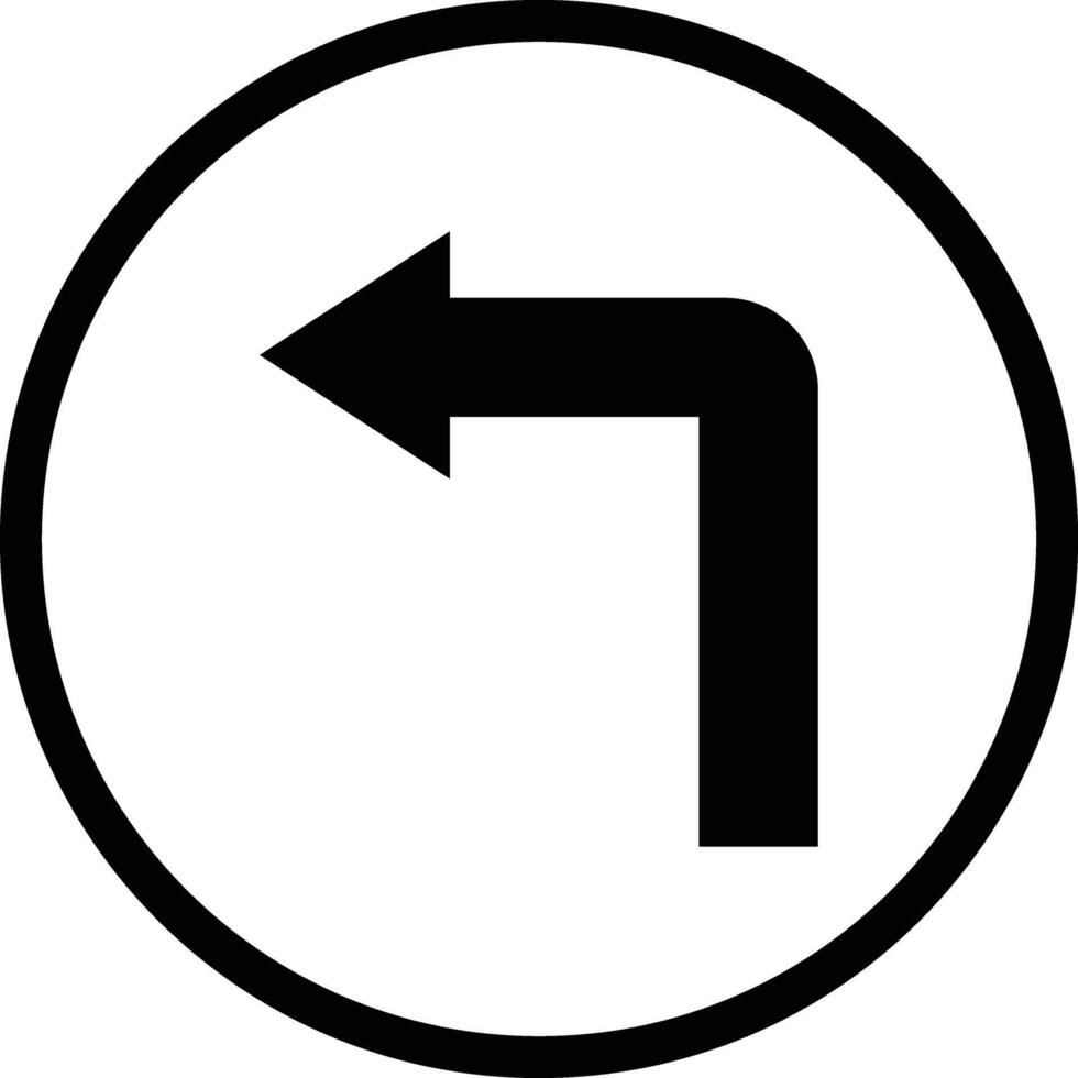 Turn left Icon Design Illustration vector