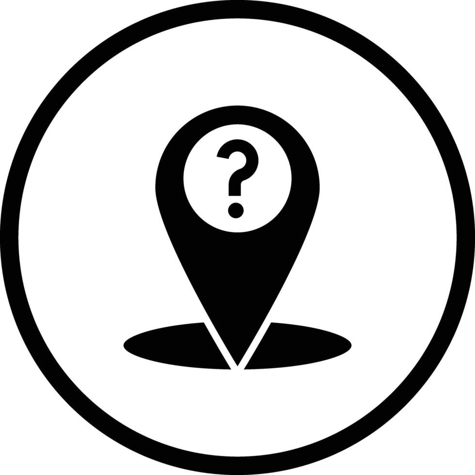 Location Question Icon Design Illustration vector