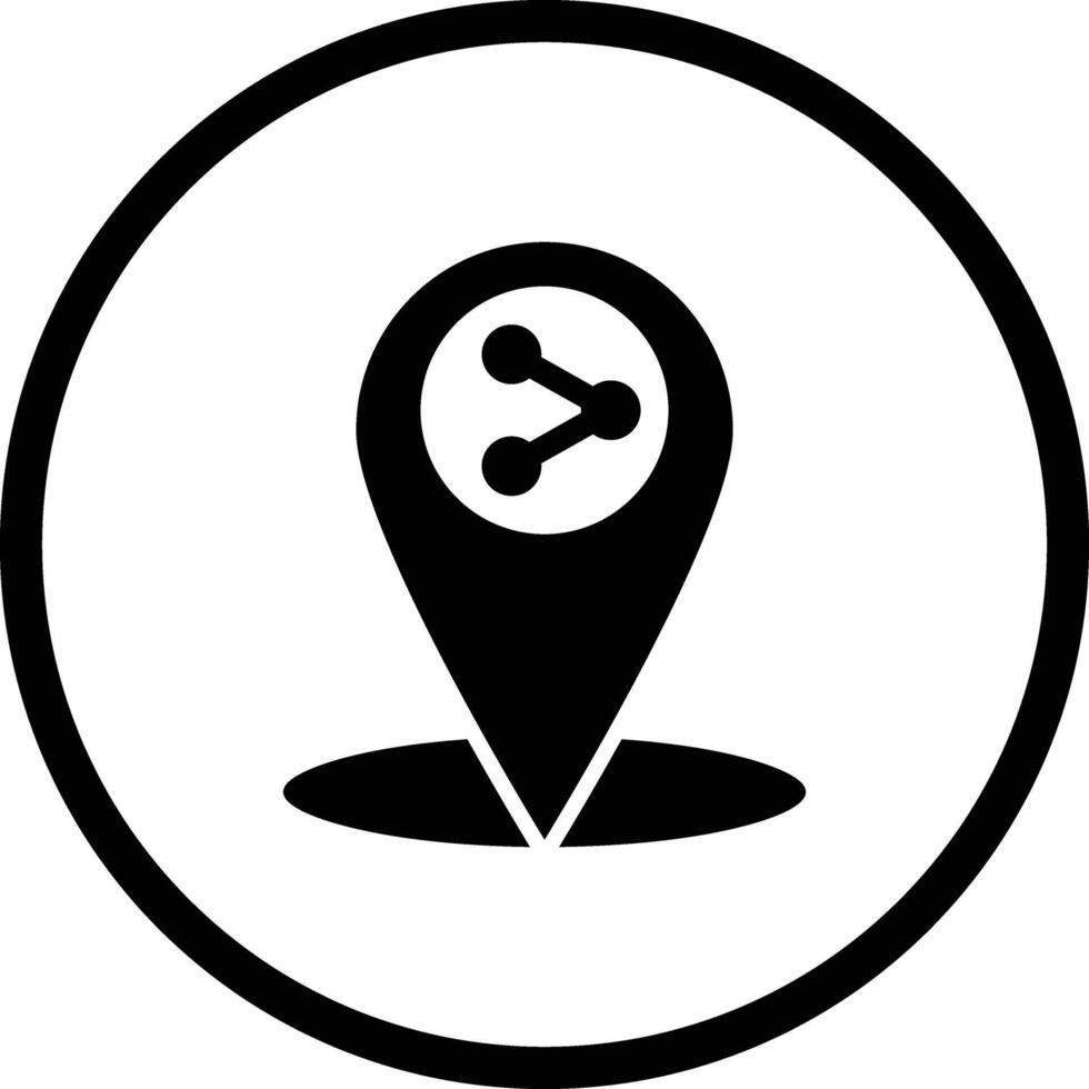 Share location Icon Design Illustration vector