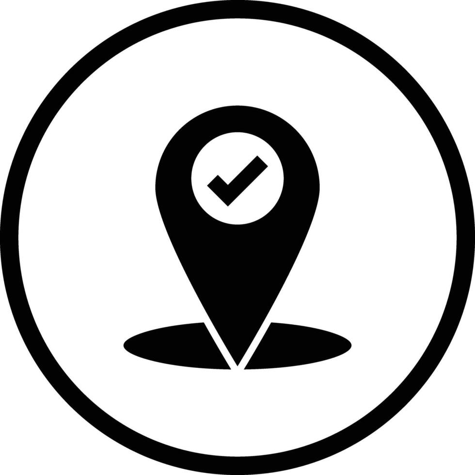 Location Check Icon Design Illustration vector