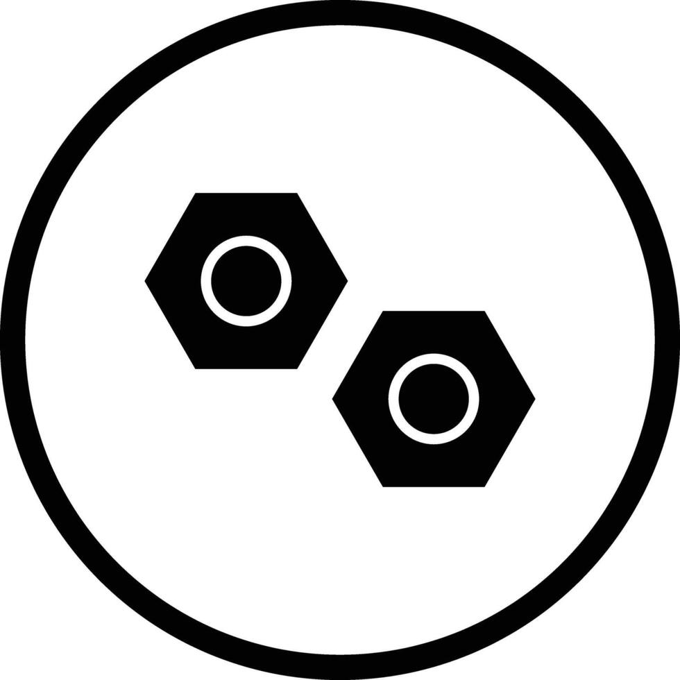 Nut Icon Design Illustration vector