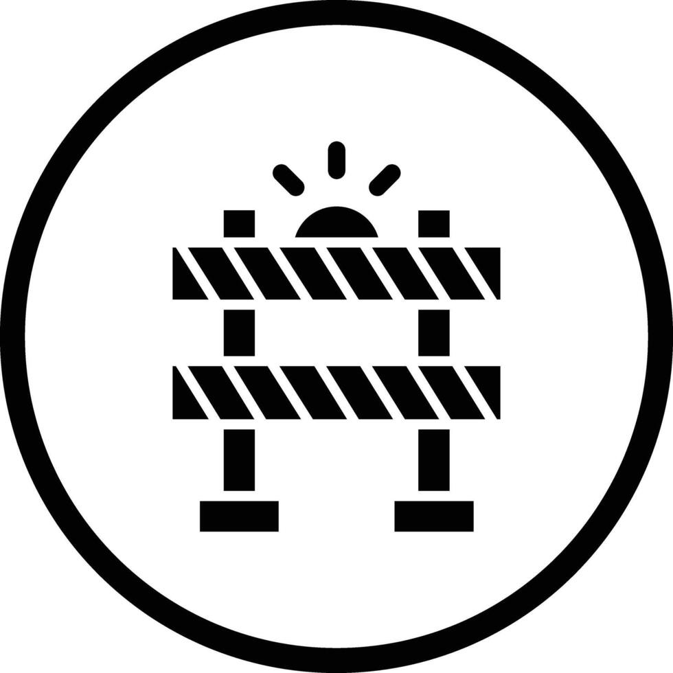 Barrier Icon Design Illustration vector