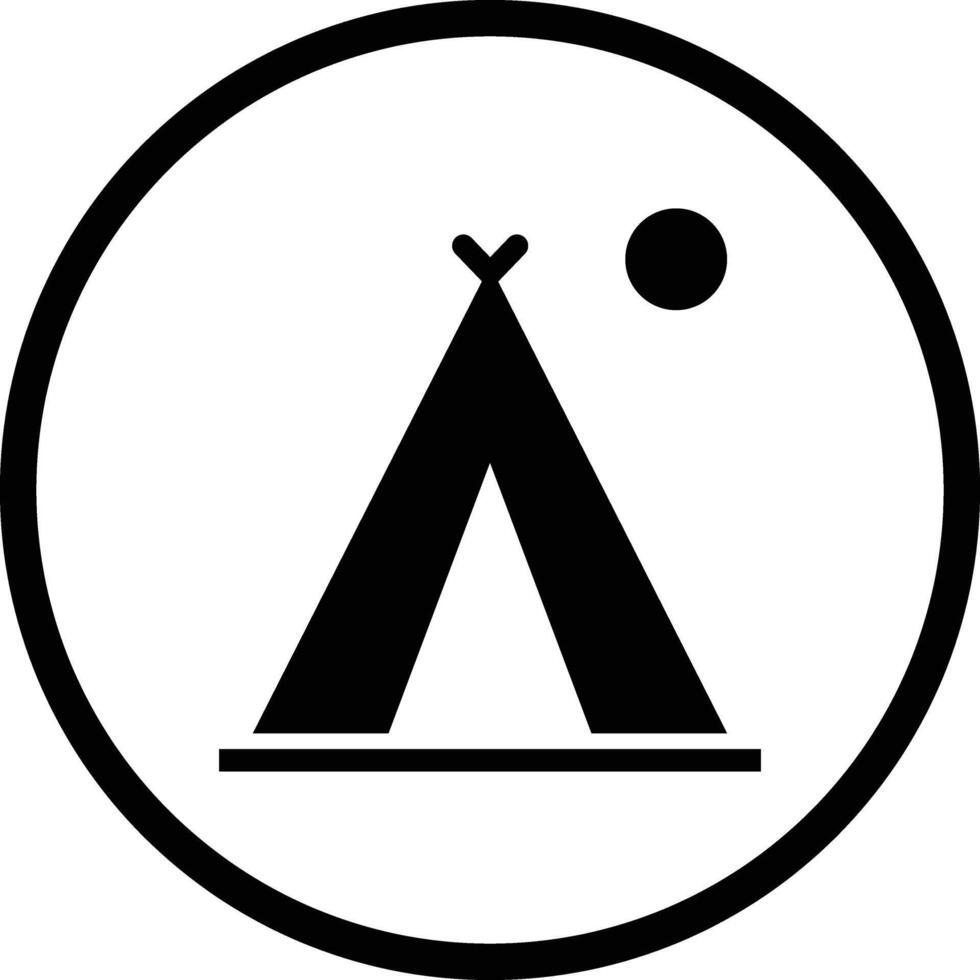 Camping Icon Design Illustration vector