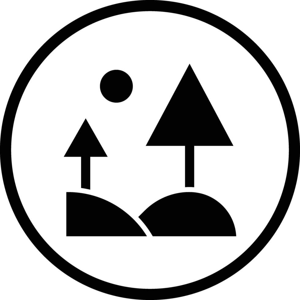 Landscape Icon Design Illustration vector