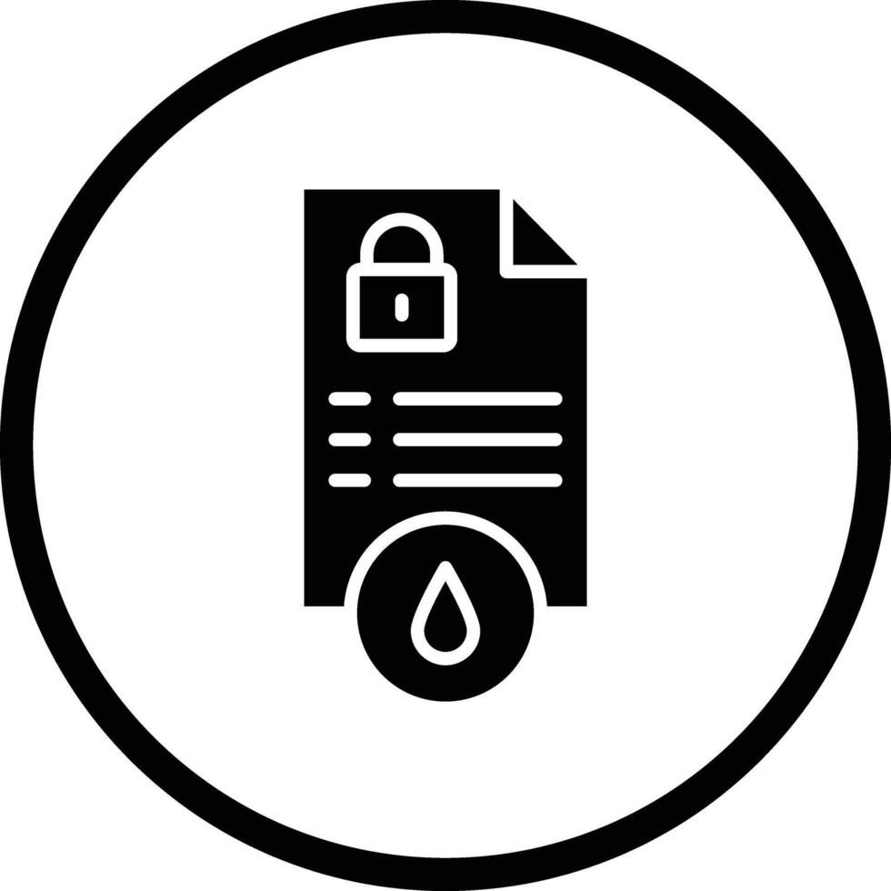 Data leak Icon Design Illustration vector