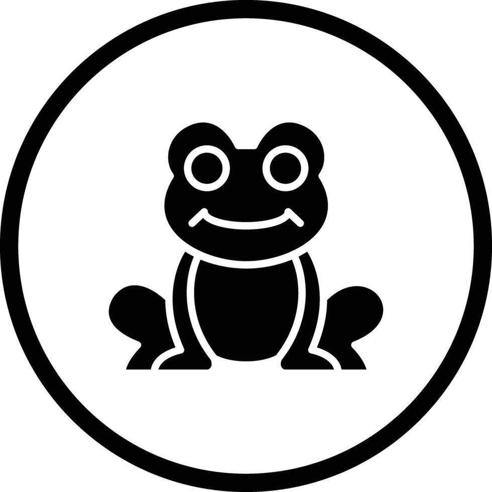 Frog Icon Design Illustration vector
