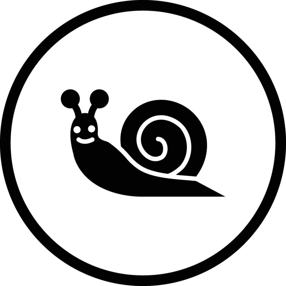 Snail Icon Design Illustration vector