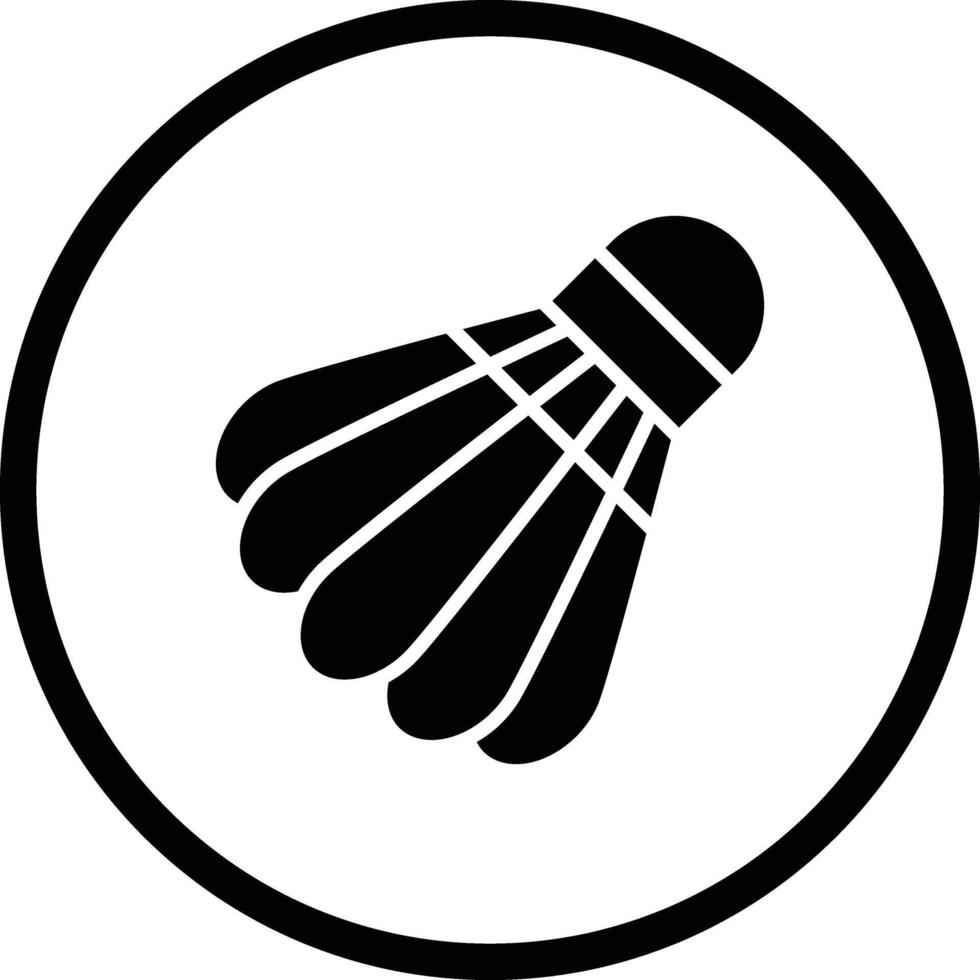 Shuttlecock Icon Design Illustration vector