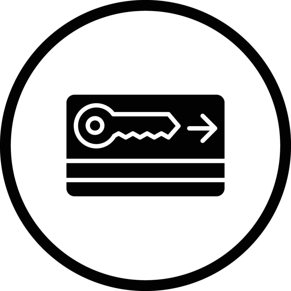 Key card Icon Design Illustration vector