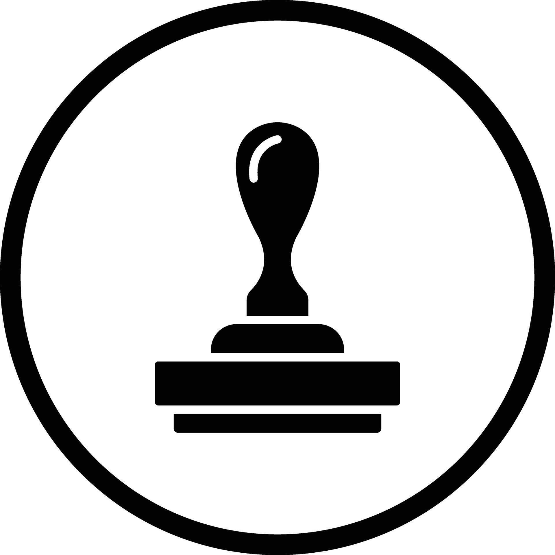 Rubber stamp icon design illustration 50182837 vector art at vecteezy