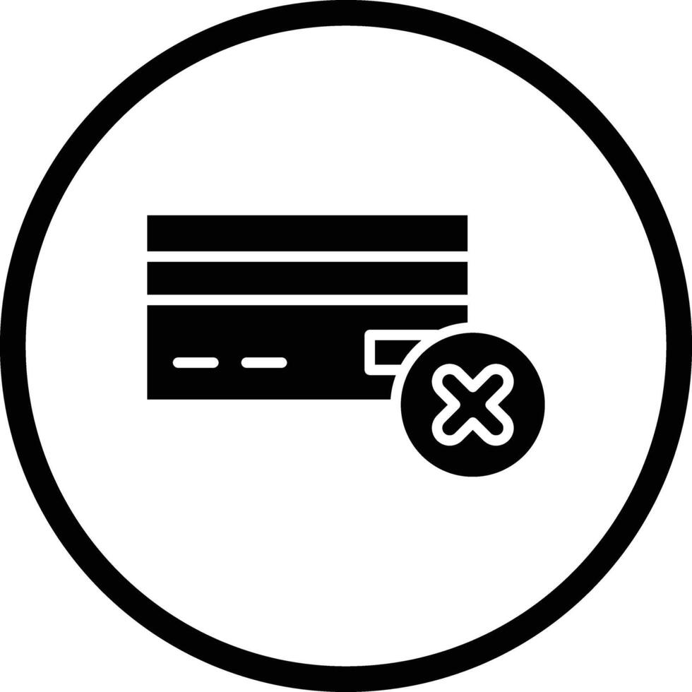 Payment failed Icon Design Illustration vector