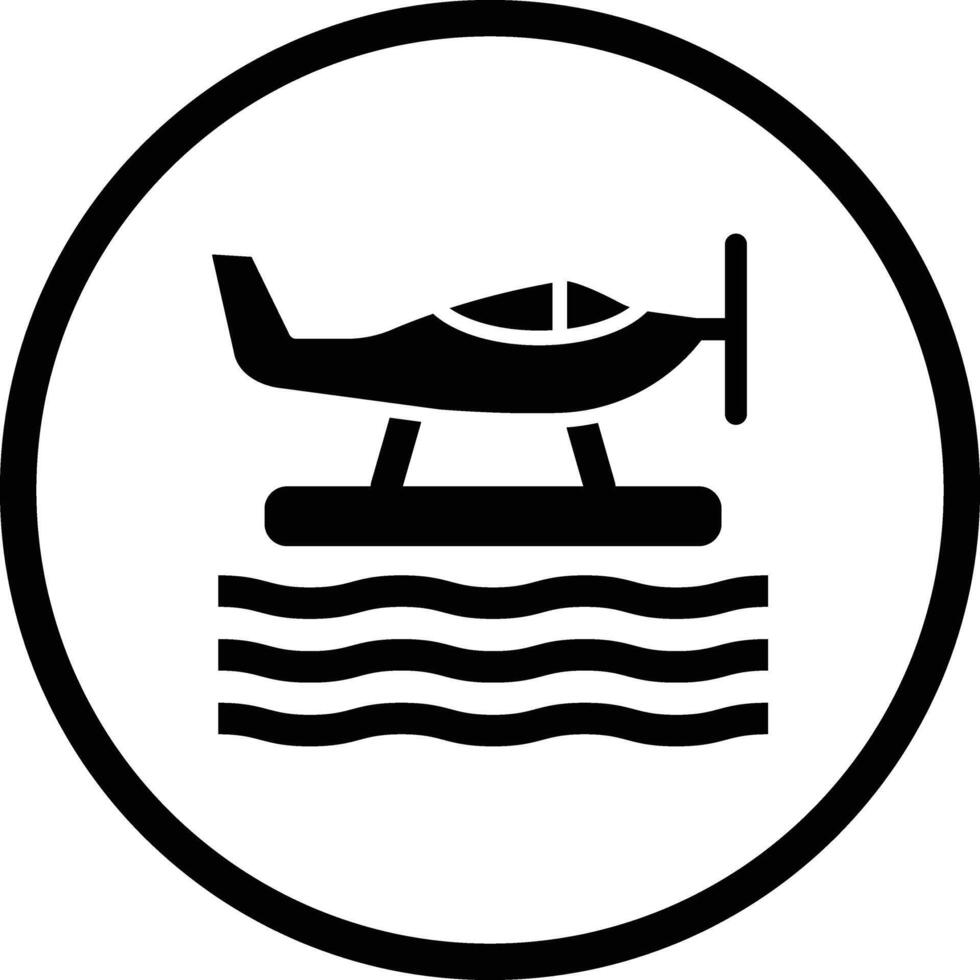 Seaplane Icon Design Illustration vector