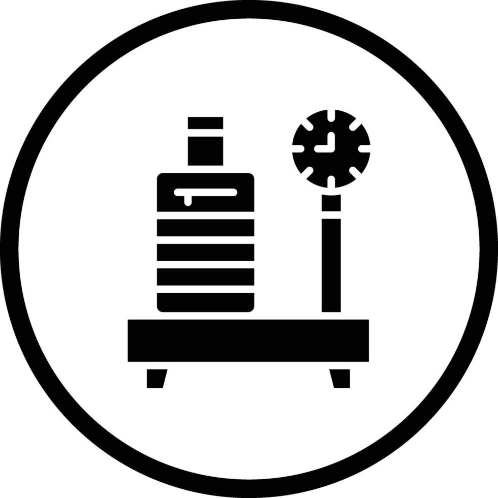Luggage scale Icon Design Illustration vector