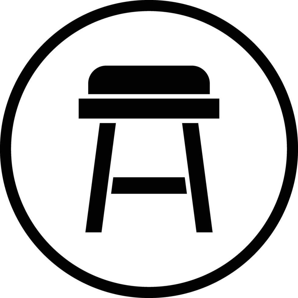 Stool Icon Design Illustration vector