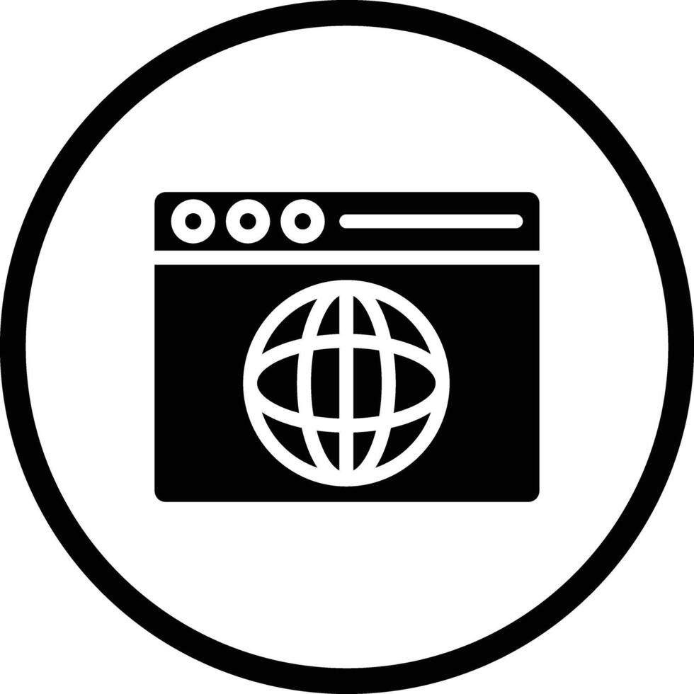Web browser Icon Design Illustration vector