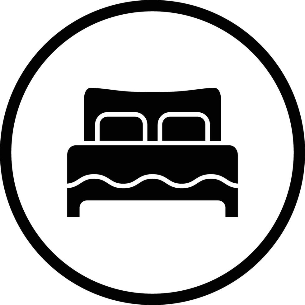 Bed Icon Design Illustration vector