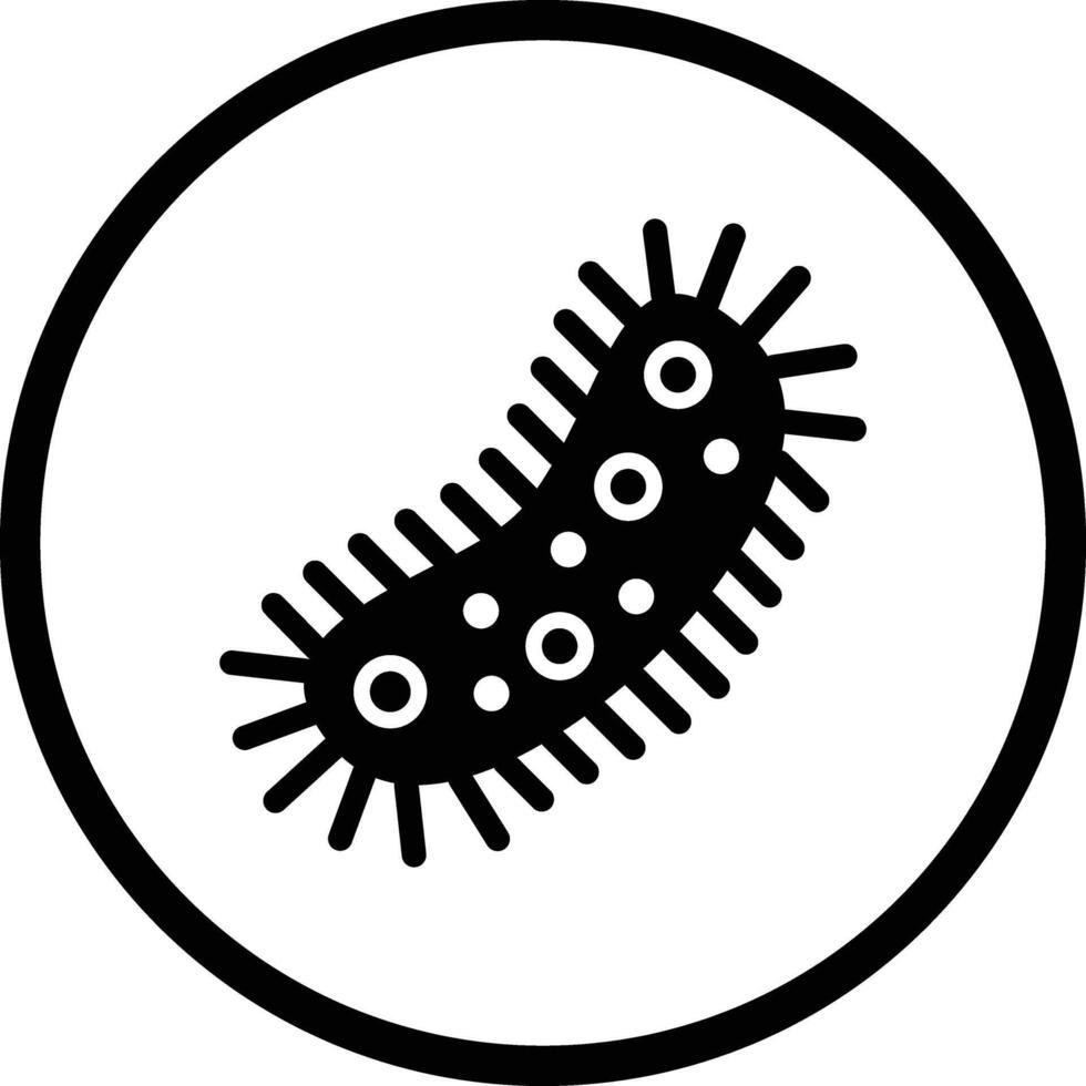 Bacteria Icon Design Illustration vector