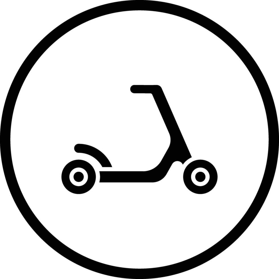 Scooter Icon Design Illustration vector