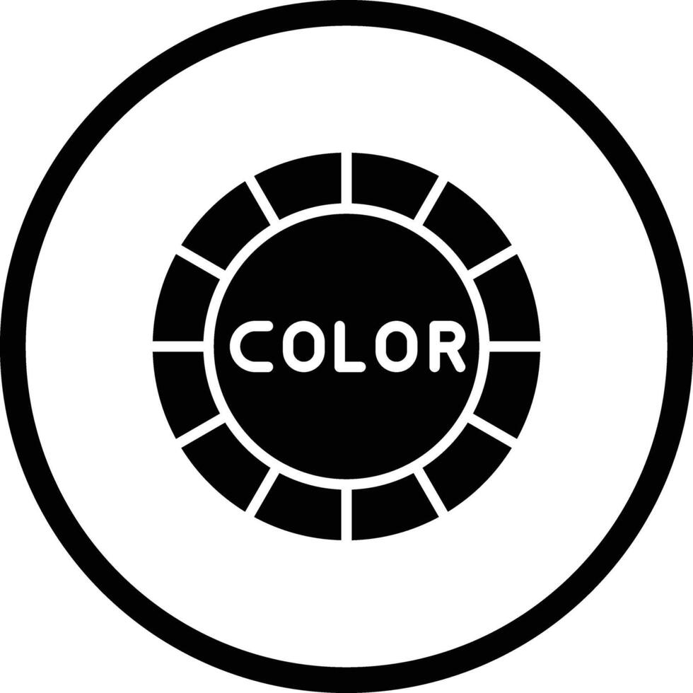 Color wheel Icon Design Illustration vector