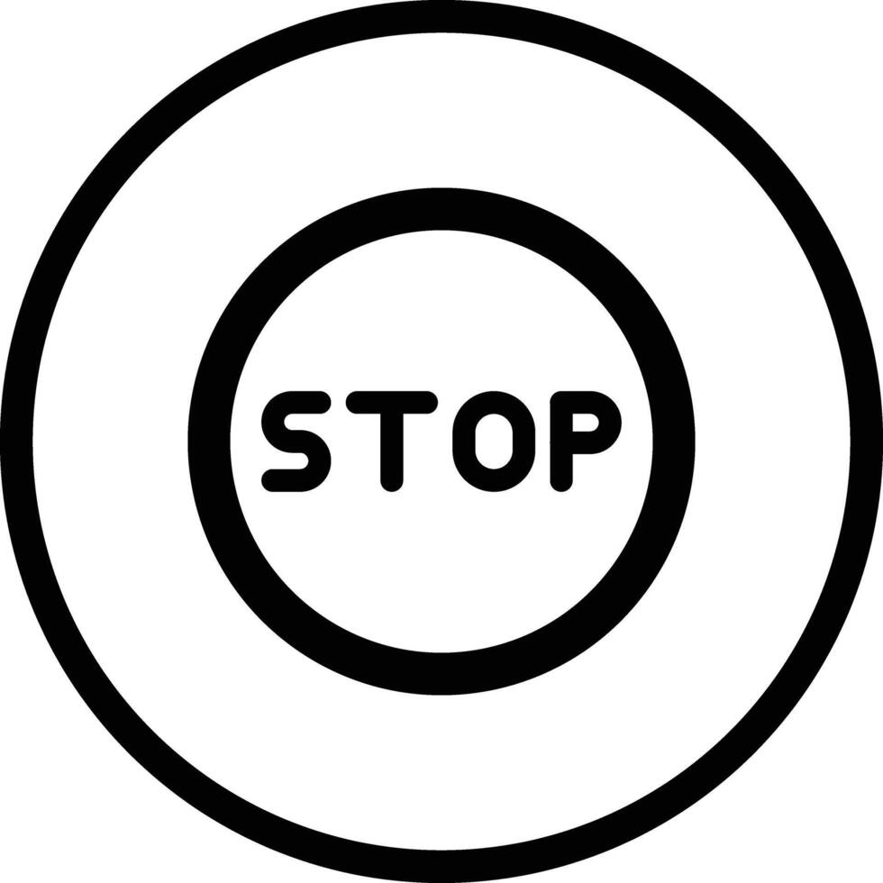 Stop Icon Design Illustration vector