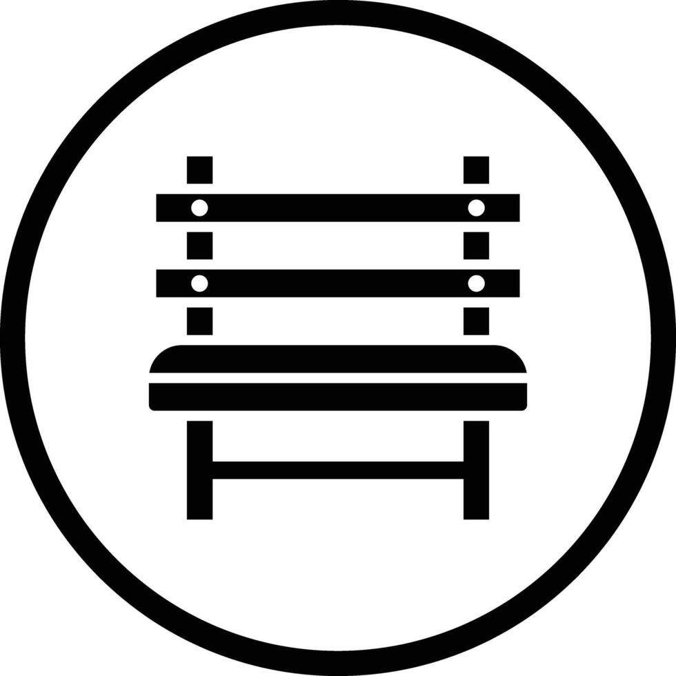 Bench Icon Design Illustration vector