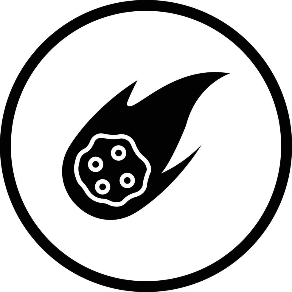 Comet Icon Design Illustration vector