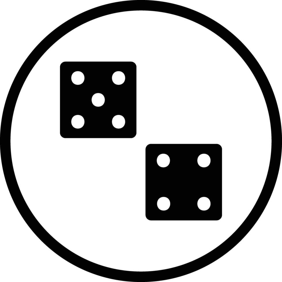 Dices Icon Design Illustration vector