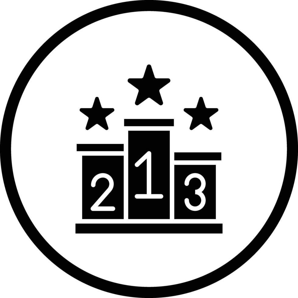Podium Icon Design Illustration vector