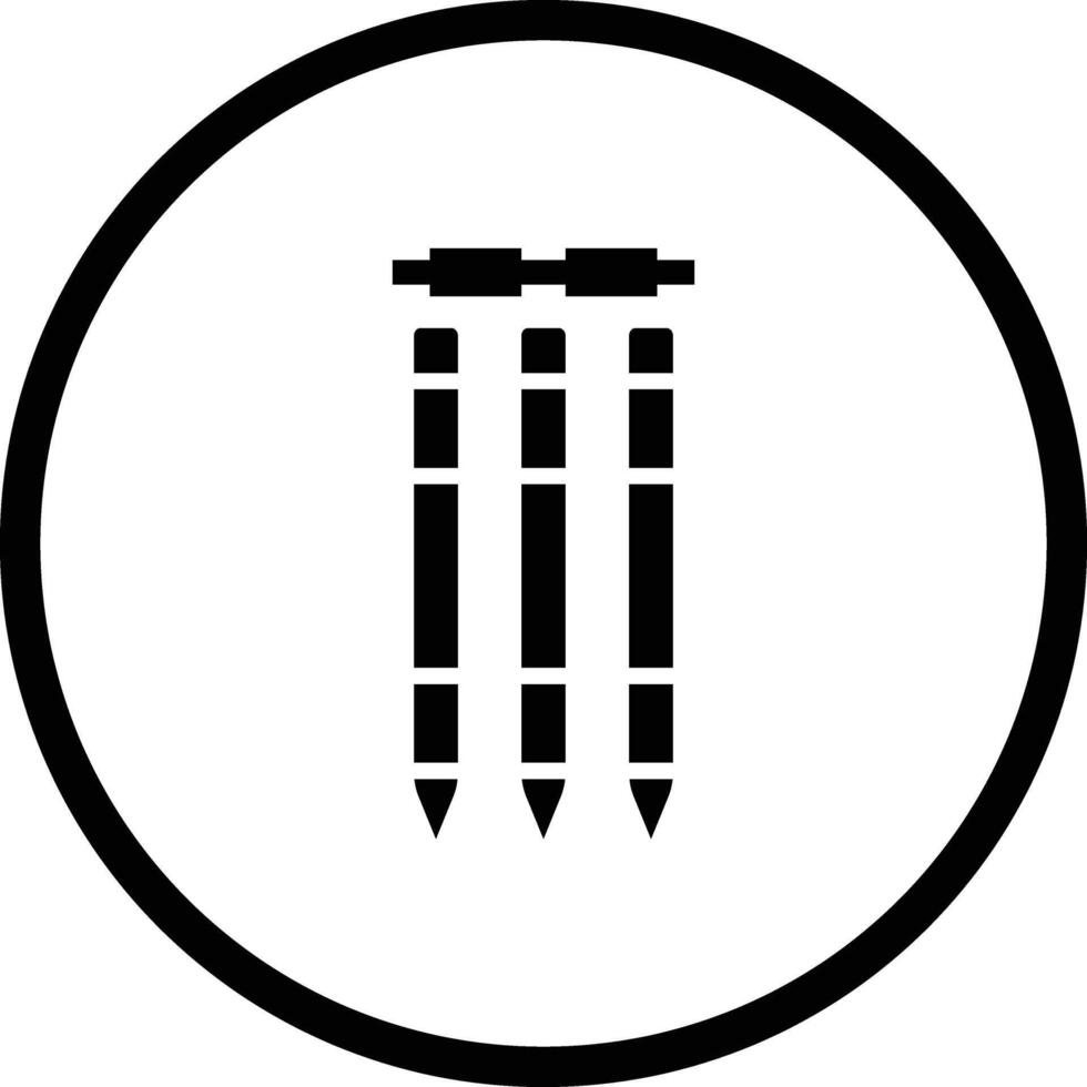 Wickets Icon Design Illustration vector