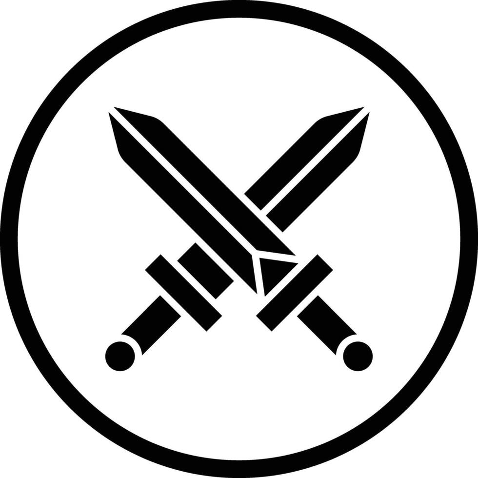 Swords Icon Design Illustration vector