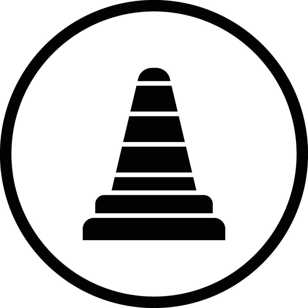 Traffic cone Icon Design Illustration vector