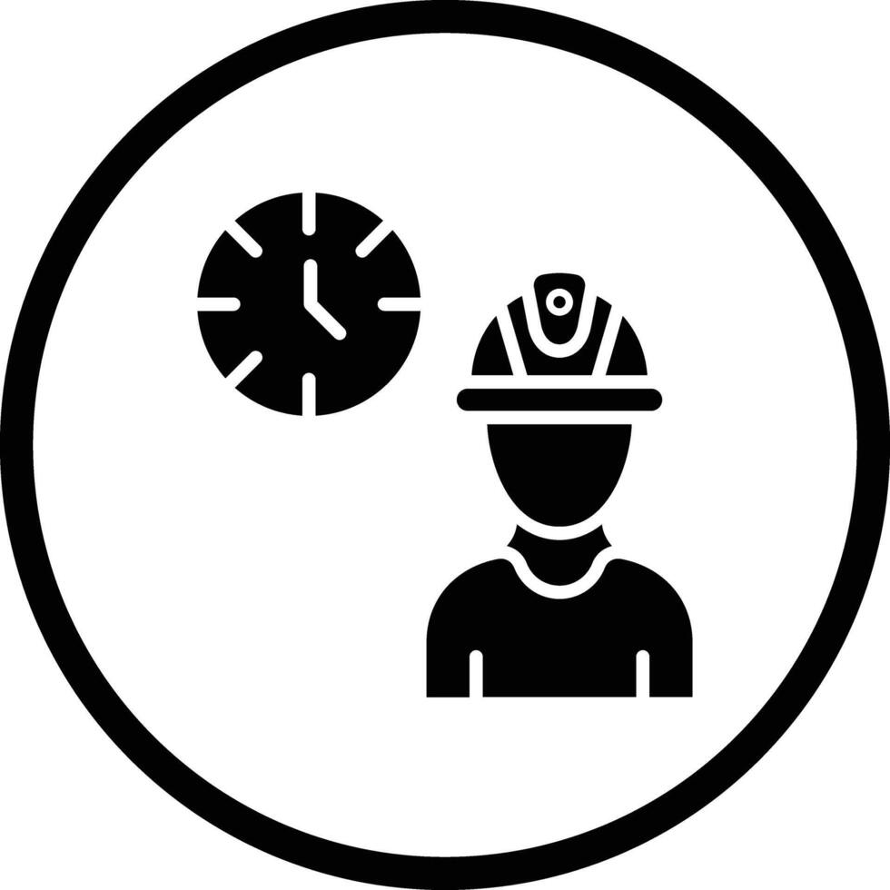 Working hours Icon Design Illustration vector