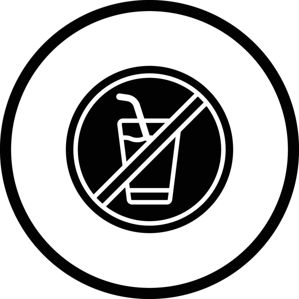no drink Icon Design Illustration vector
