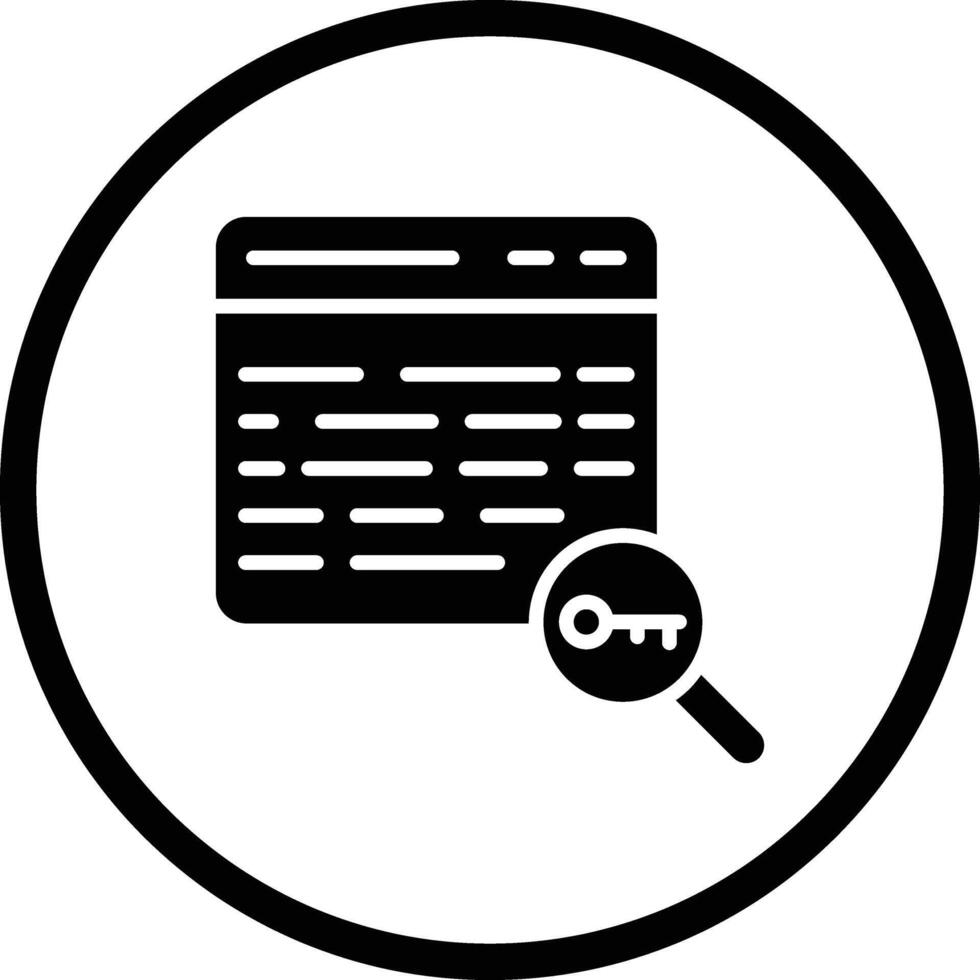 Keyword Icon Design Illustration vector