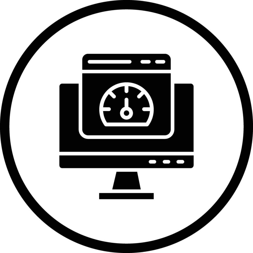 Speed test Icon Design Illustration vector