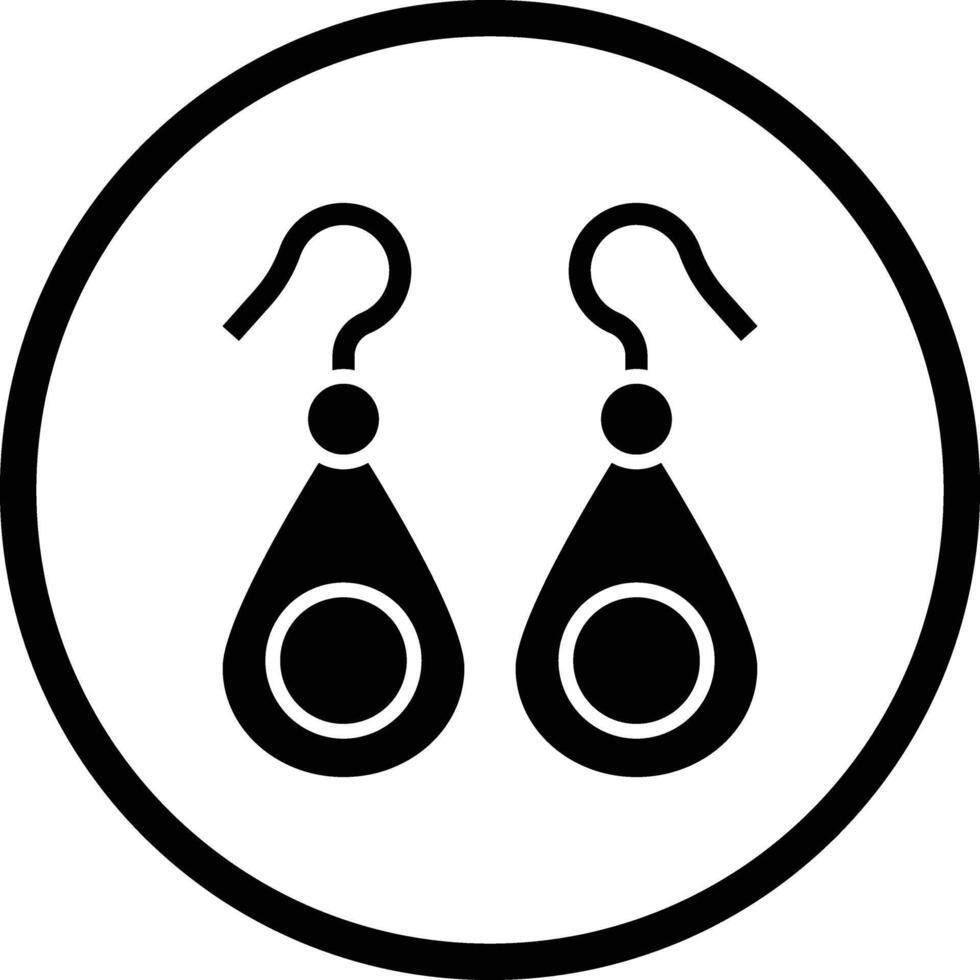 Earrings Icon Design Illustration vector