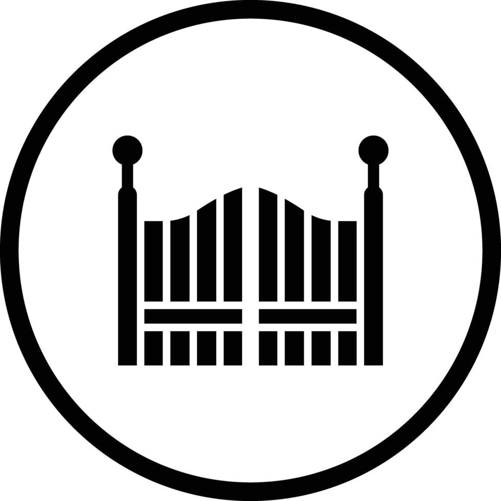 Gate Icon Design Illustration vector