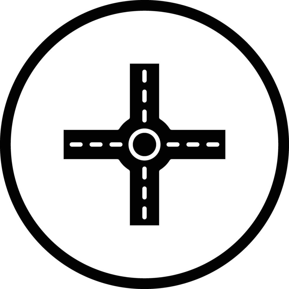 Crossroad Icon Design Illustration vector