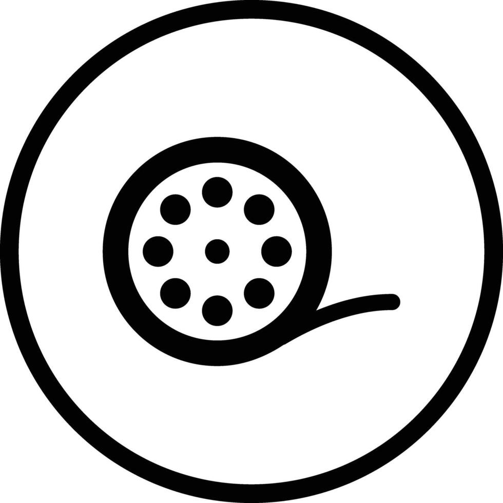 Film reel Icon Design Illustration vector