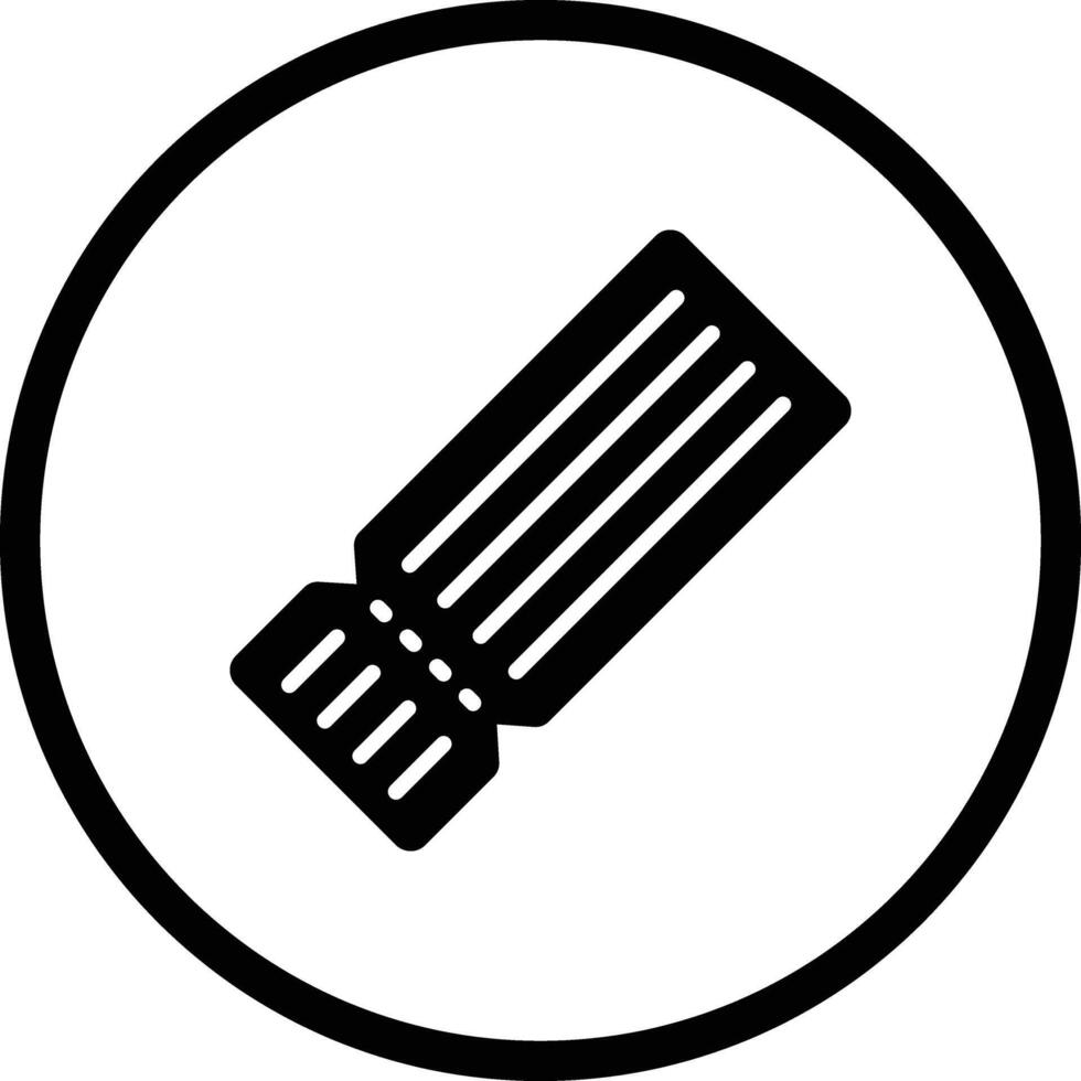 Movie ticket Icon Design Illustration vector