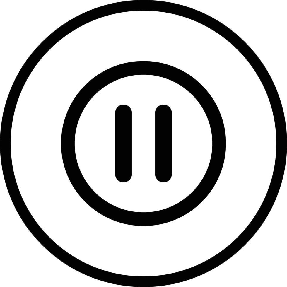 Pause button Icon Design Illustration vector