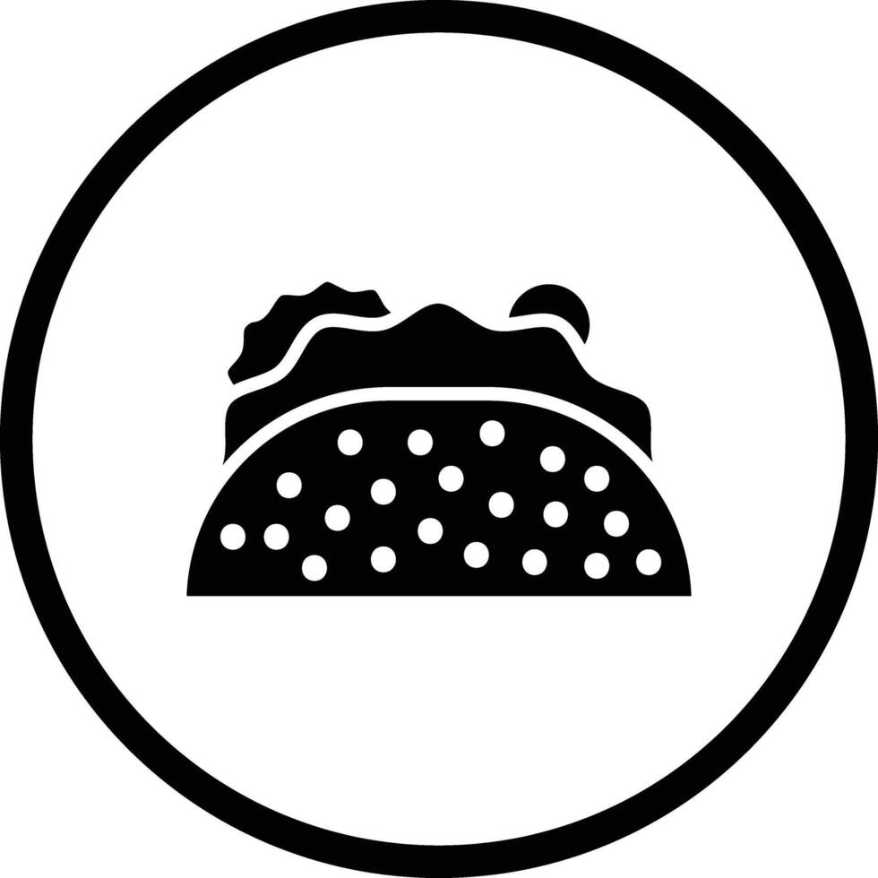 Taco Icon Design Illustration vector
