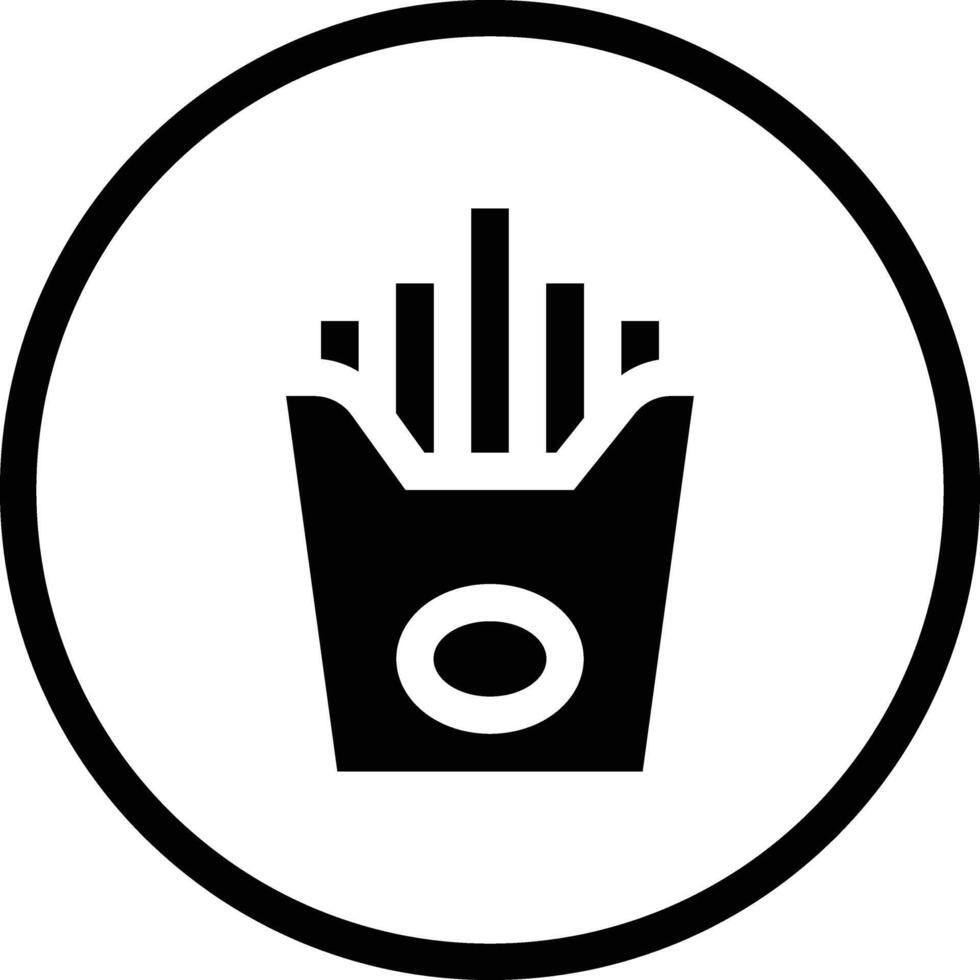 French Fries Icon Design Illustration vector