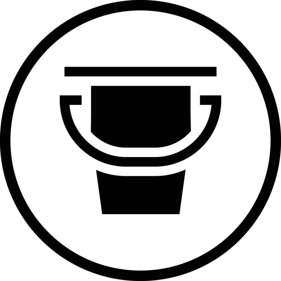 Bucket Icon Design Illustration vector