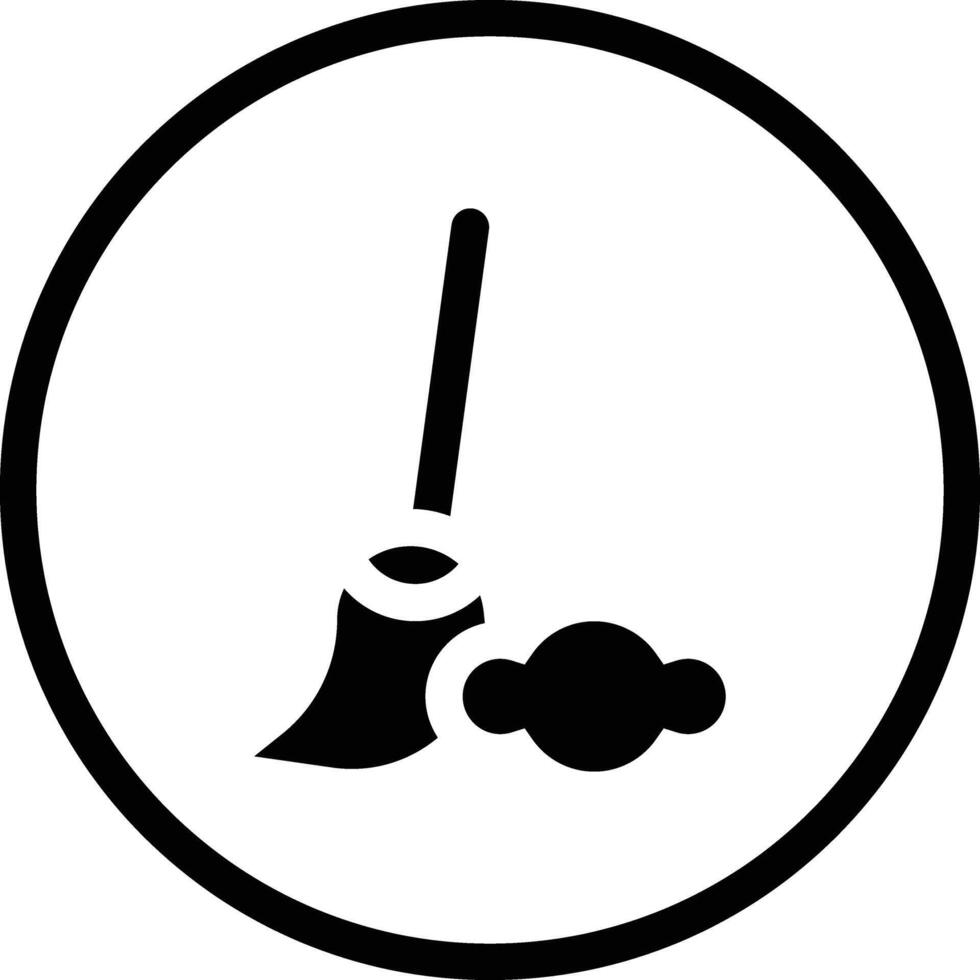 Broom Icon Design Illustration vector