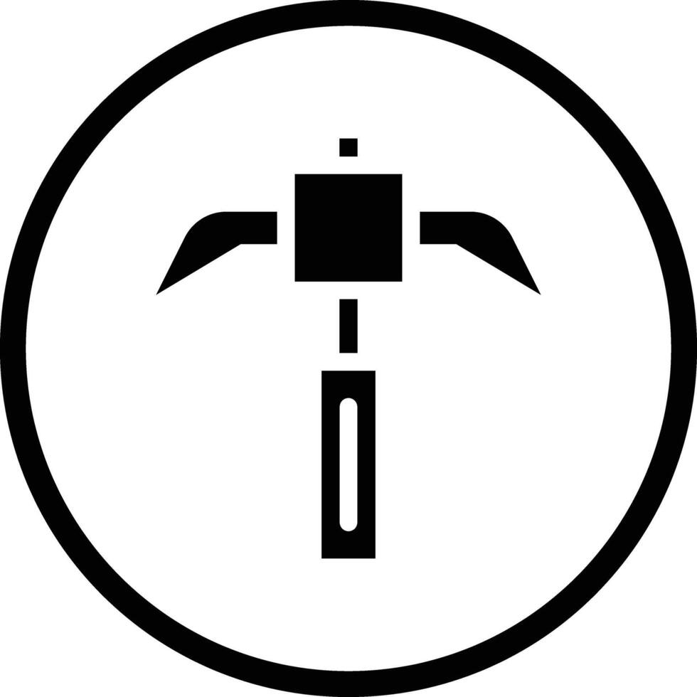 Pickaxe Icon Design Illustration vector