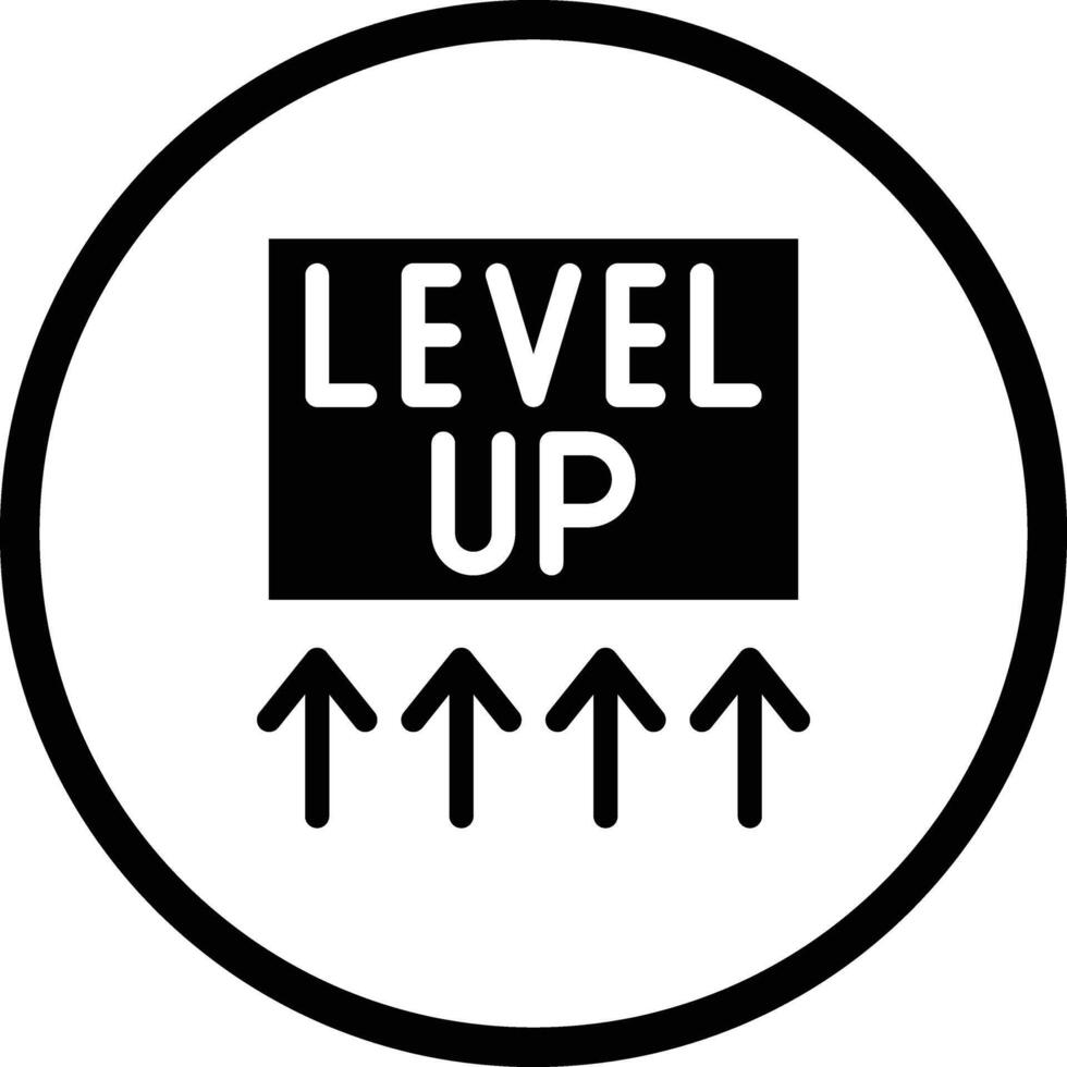 Level up Icon Design Illustration vector