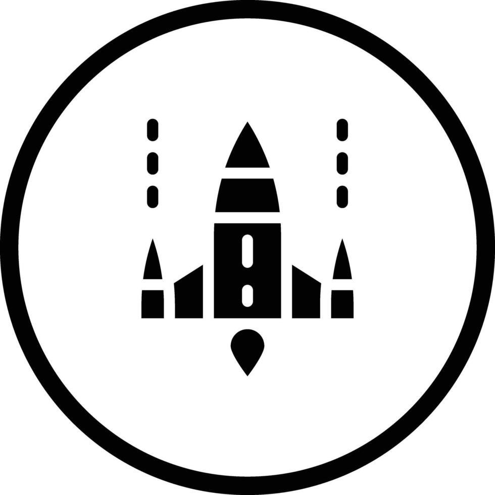 Spaceship Icon Design Illustration vector