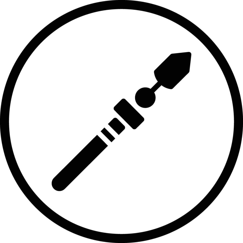 Lance Icon Design Illustration vector